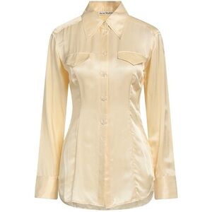 Acne studio Cream Satin Women's Shirt